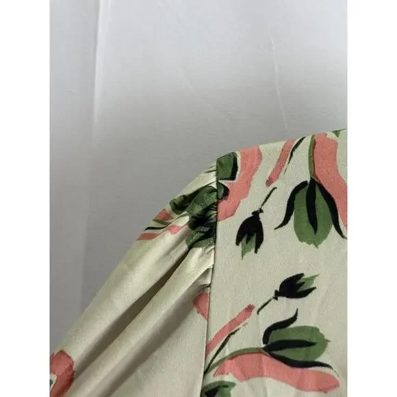 Alexia Admor Sophie Floral Dress Off-White Size 8 Fabric Pull - Picture 10 of 13